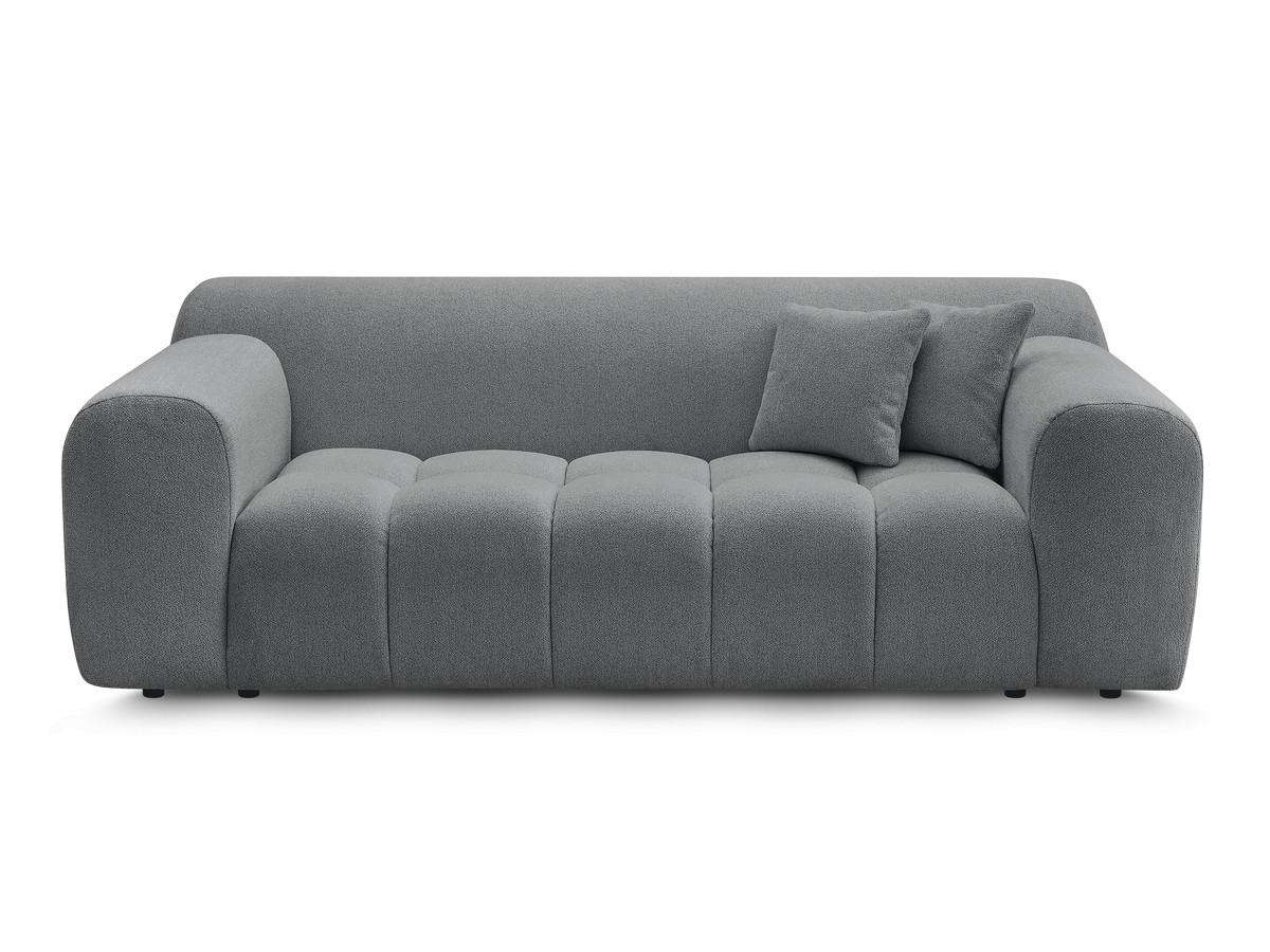Bobochic Melisse Sofa 2-Sitzer Melange-Stoff Dunkelgrau