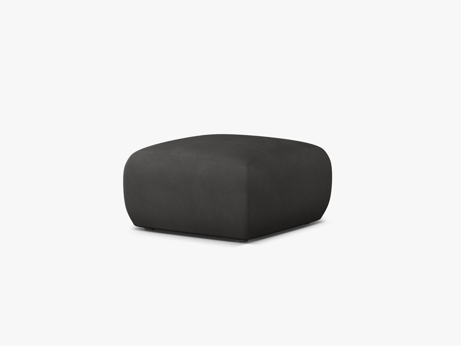 Micadoni Hocker Molino Medium Strukturierter Stoff Rebel Dunkelgrau