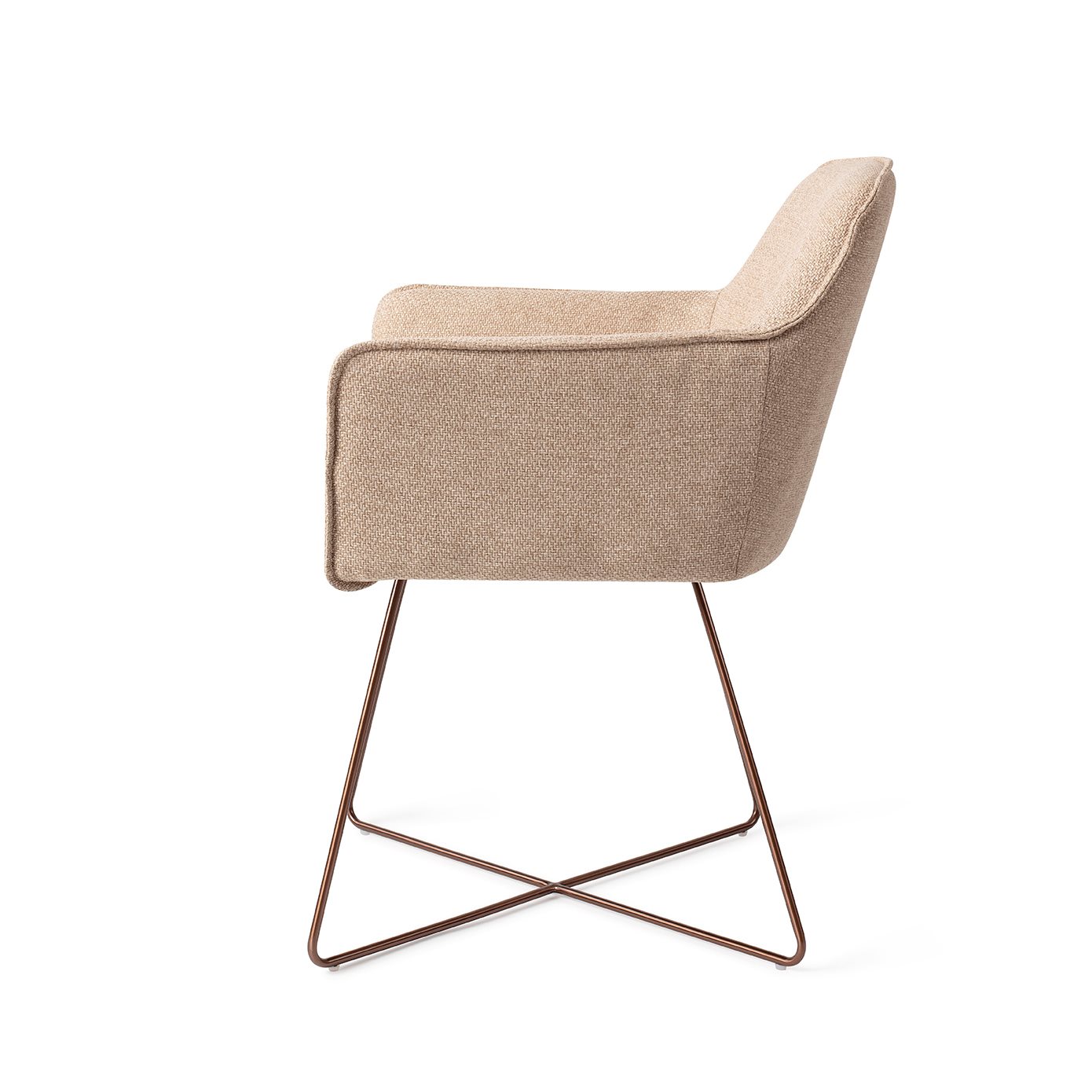 Jesper Home Esszimmerstuhl Hofu Wild-Walnut Cross Rosa