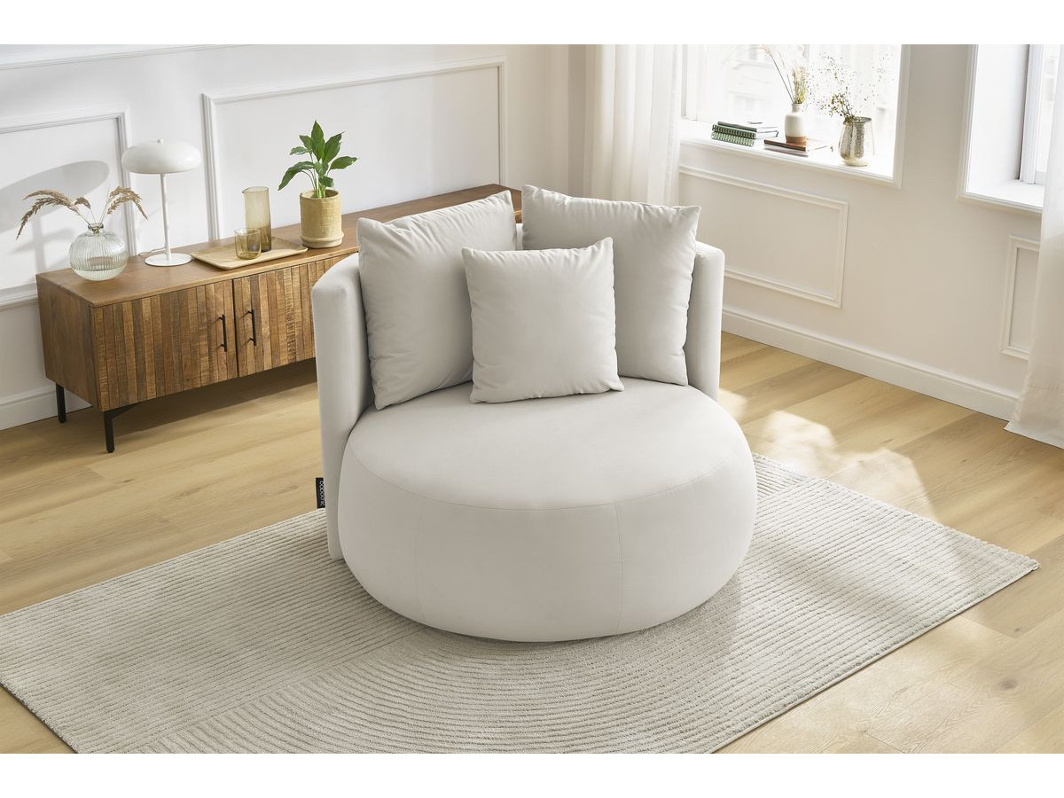 Bobochic Cesar Sessel Samt Beige