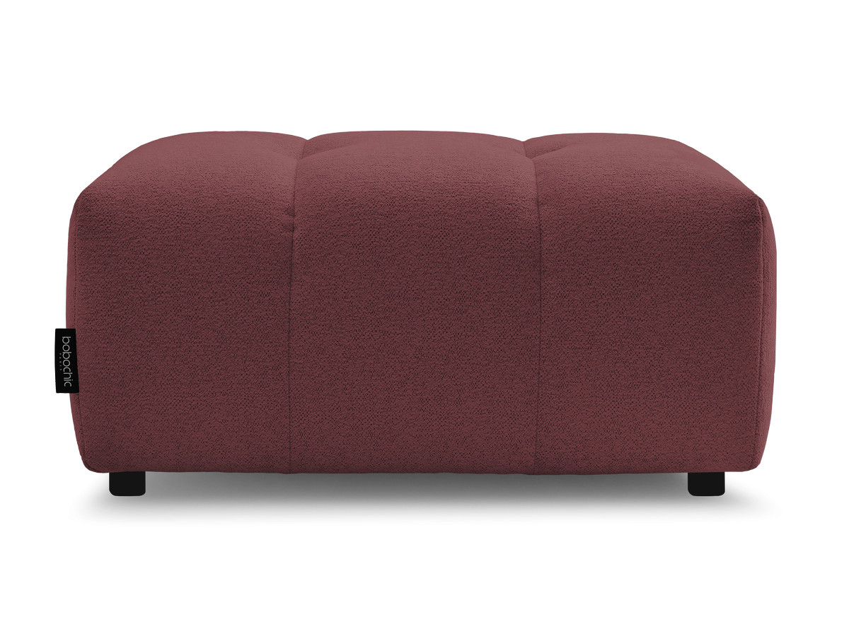 Bobochic Roxelane Pouf Melange-Stoff Rot