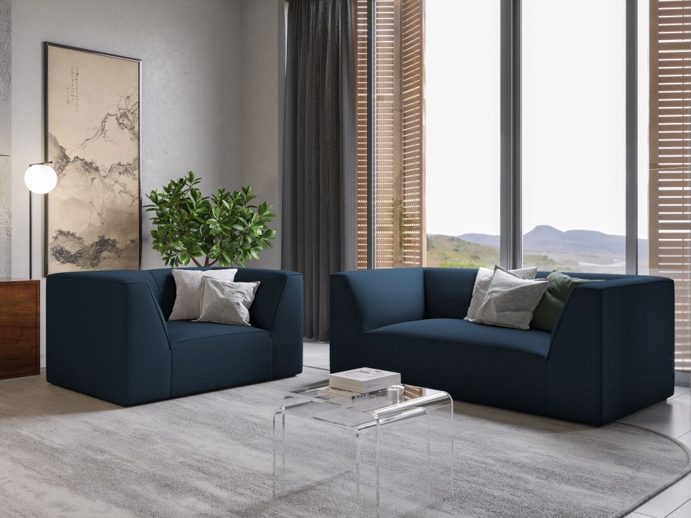 Cosmopolitan Design Sessel Siena Strukturierter Stoff Ottawa Marineblau
