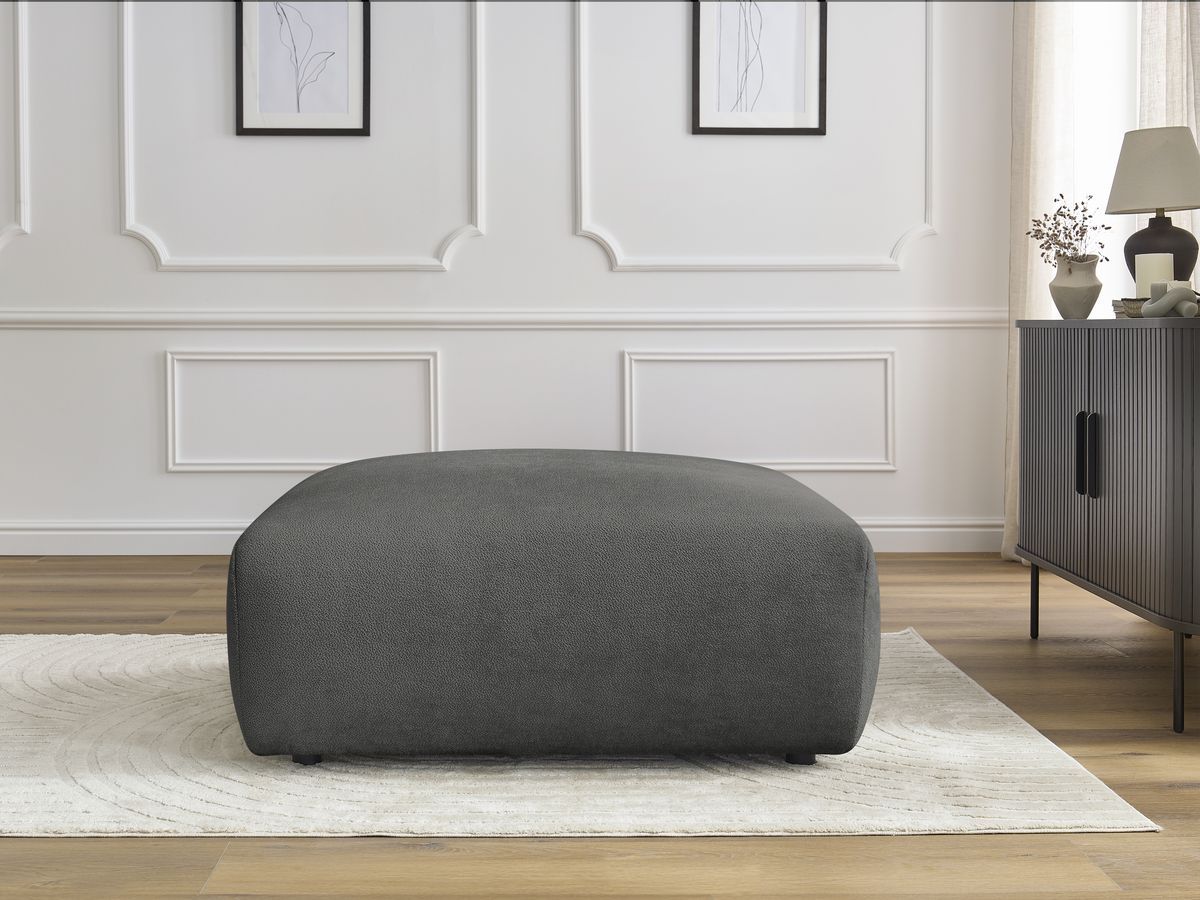 Bobochic Lucien Pouf Stoff Dunkelgrau