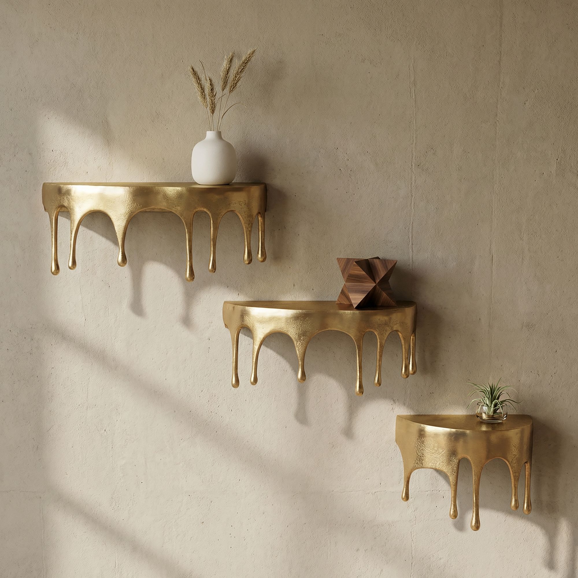 Wandregal Setskog Aluminium Gold
