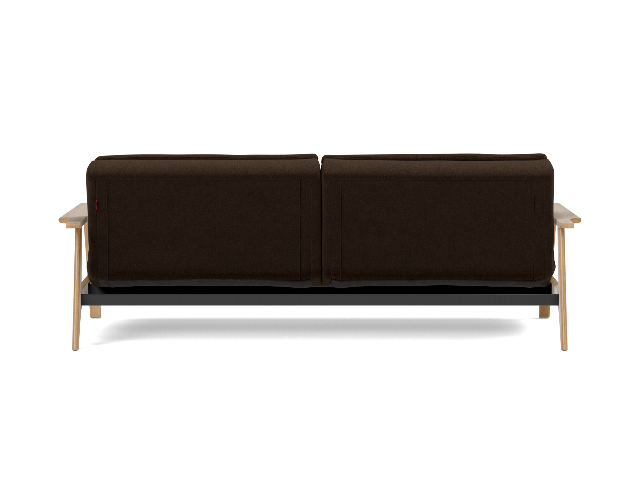 Schlafsofa Dublexo Frej Strukturierter Stoff Taura 358-Chocco