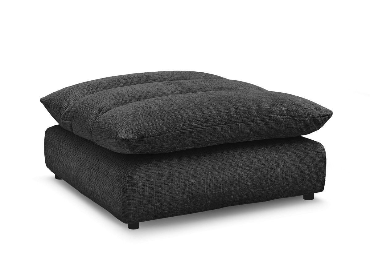 Bobochic Neil Pouf Strukturstoff Schwarz