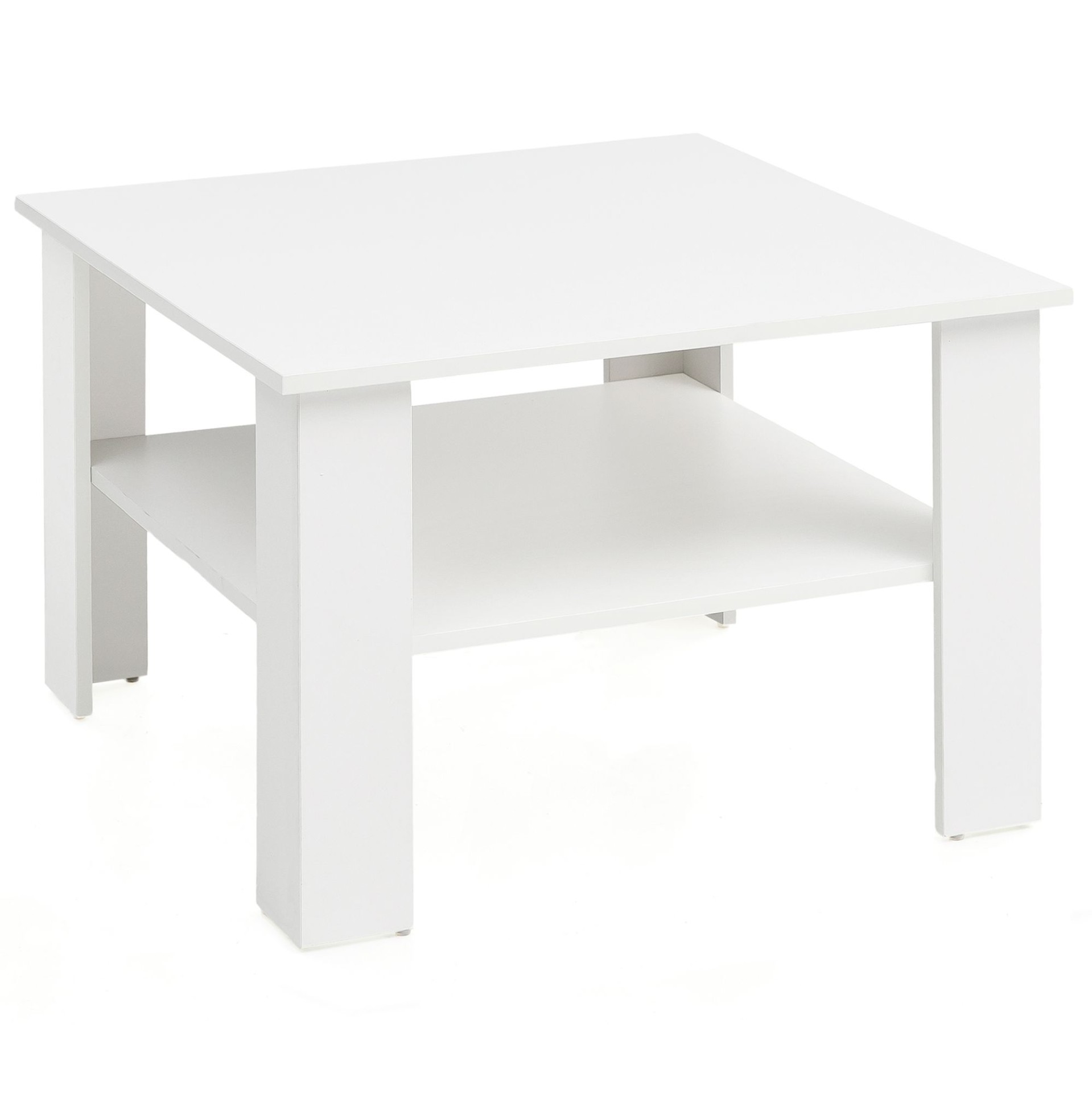 Couchtisch Flam Weiß 60 × 60 × 42 cm
