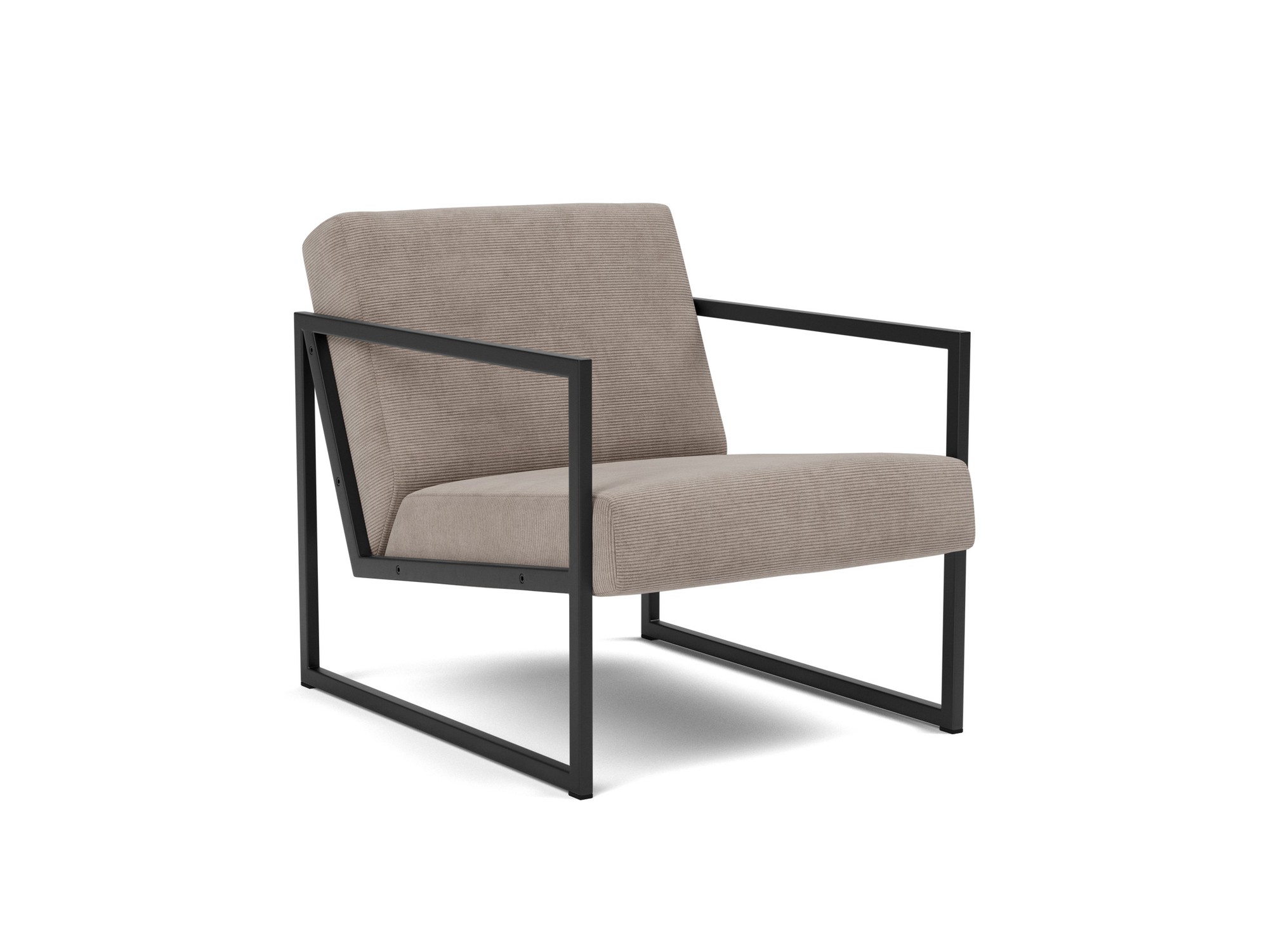 Sessel Vikko mit Armlehnen Kord Cordufine 318-Beige