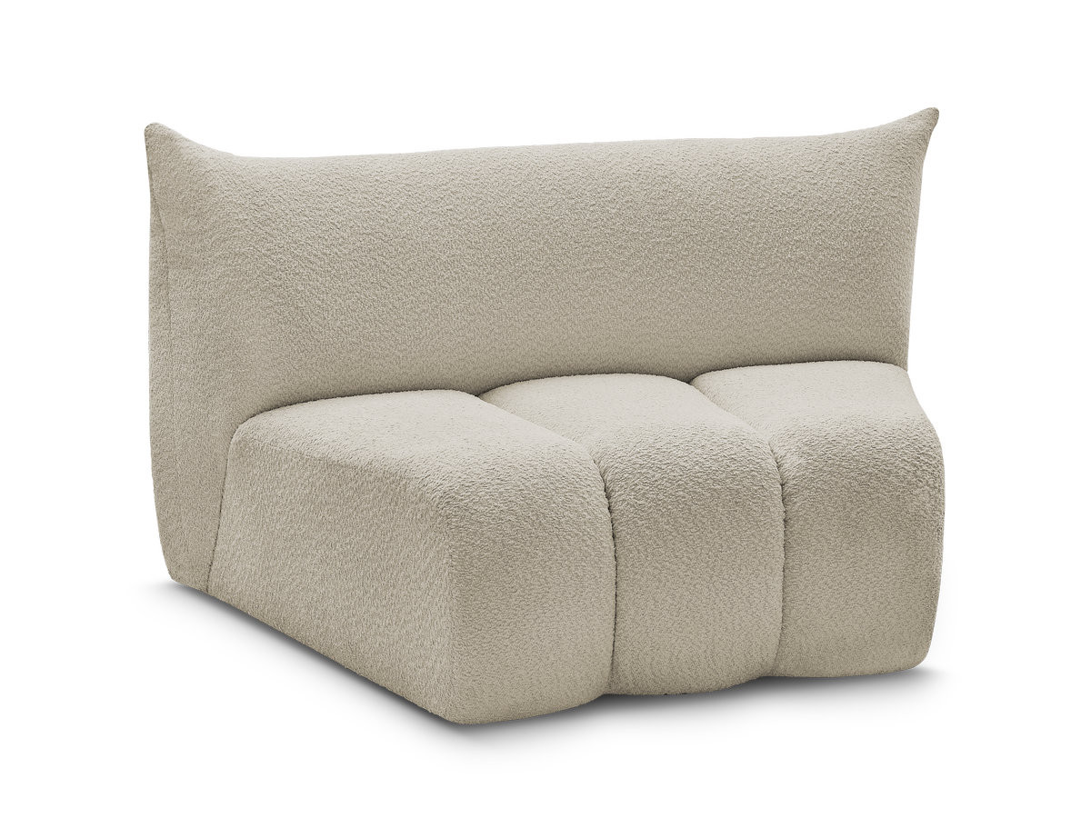 Bobochic Azra Sofamodul 1-Sitzer Bouclé-Stoff Beige