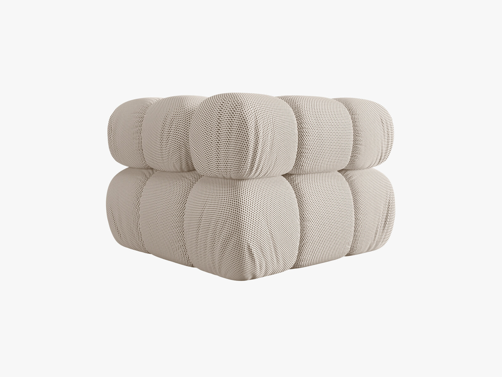 Micadoni symmetrisches Eckmodul Bellis 3D-Stoff Sonic Helles Beige