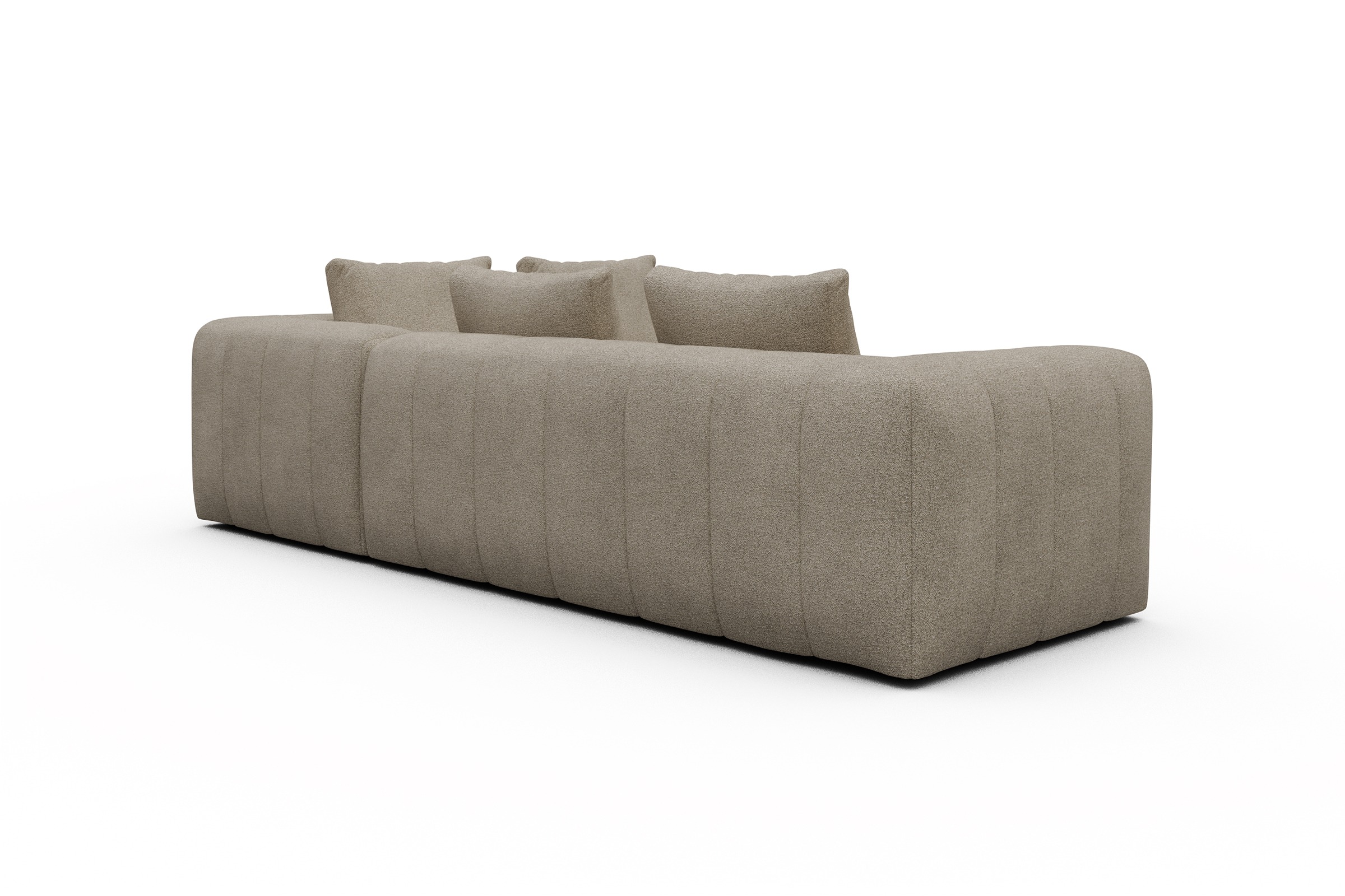 Ecksofa Hugo 2x 2,5-Sitzer Armlehne links Boucle-Belge