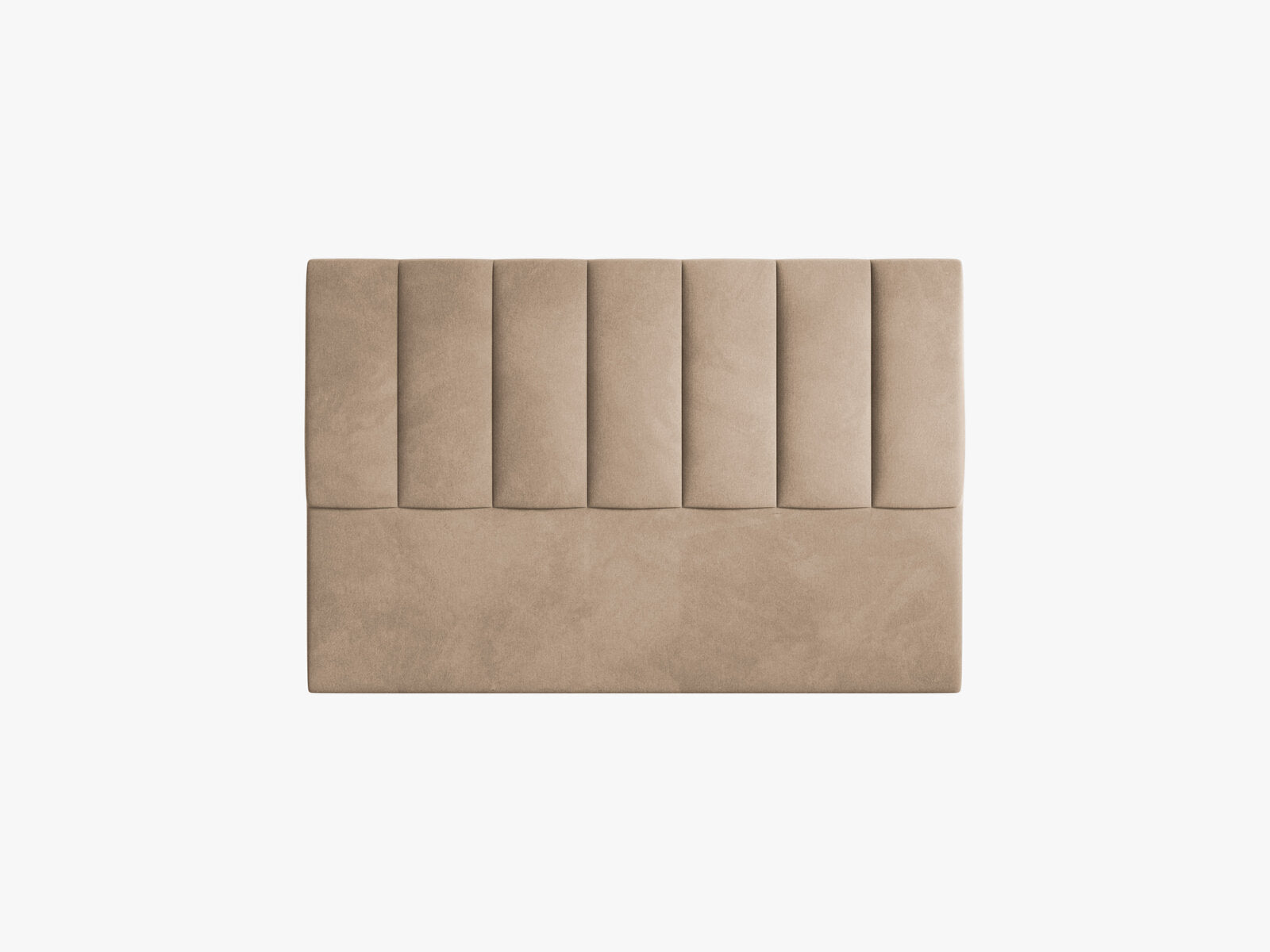 Micadoni Marl Samtiger Kopfteil 140 cm (H 95 cm) Samt Magic Velvet Mandelbeige 140x95