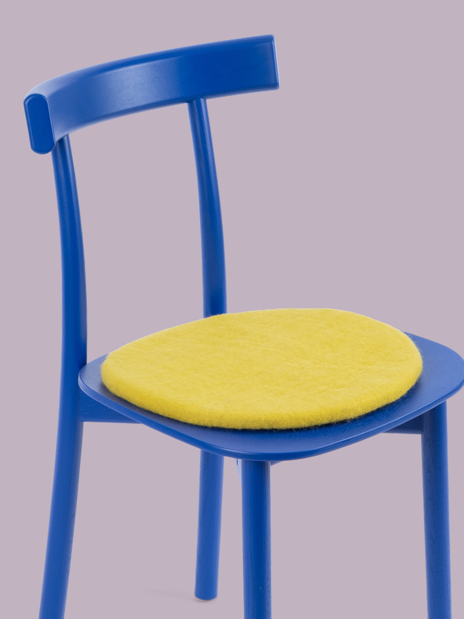 myfelt Kata Filz-Sitzauflage Gelbgrün Ø 36 cm