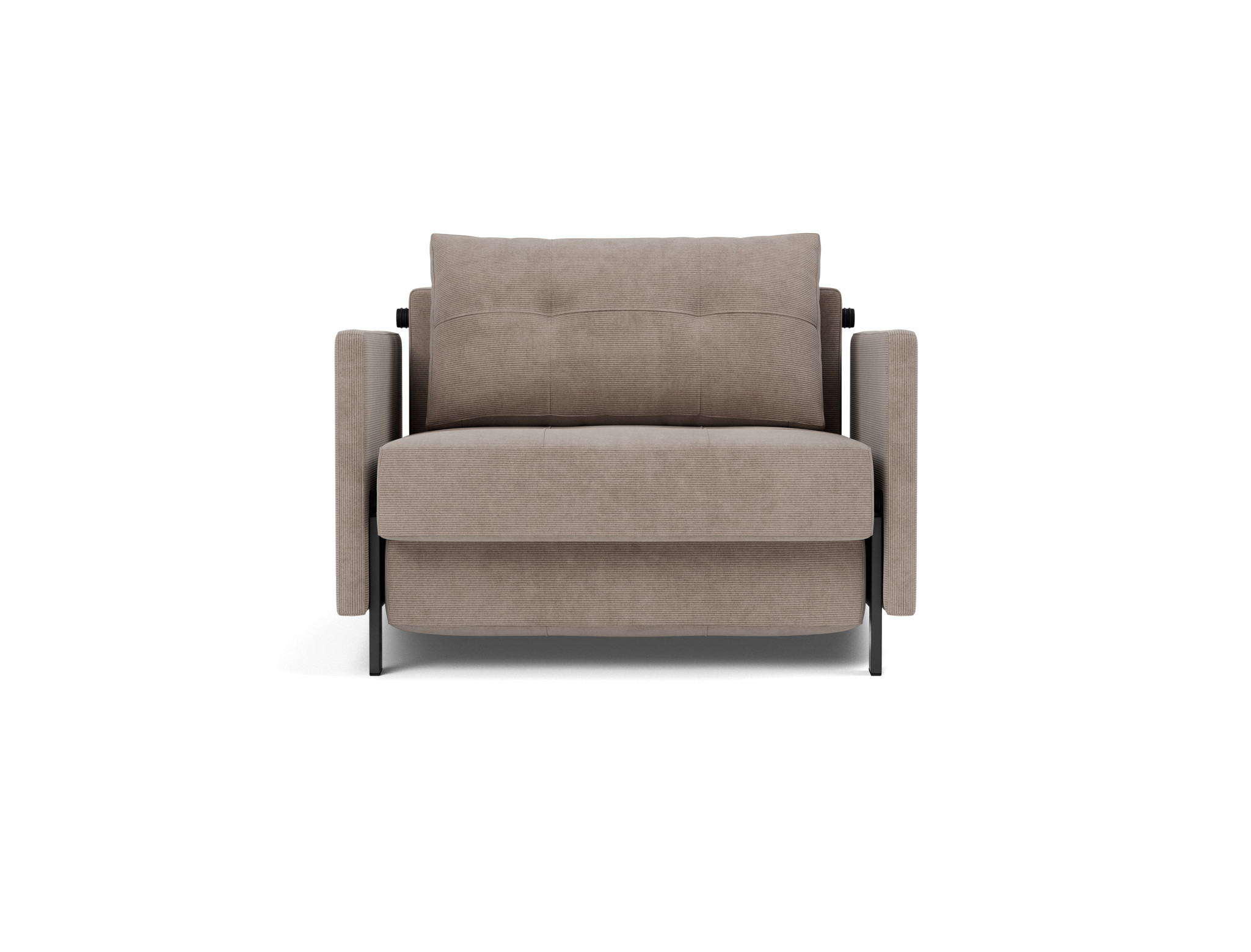 Schlafsessel Cubed 90 mit Armlehnen Kord Cordufine 318-Beige