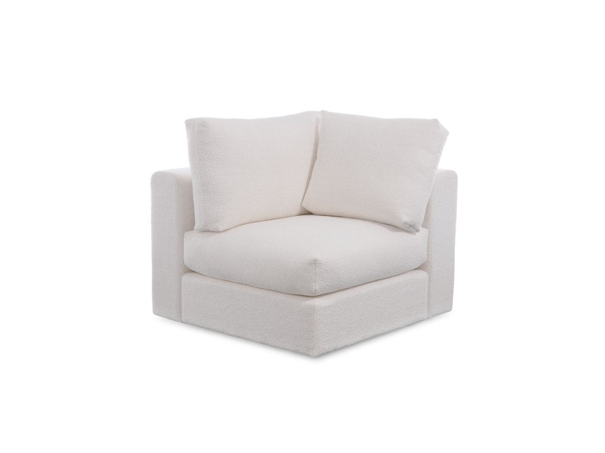 Bobochic Paris Eckmodul Bouclé-Stoff Weiß