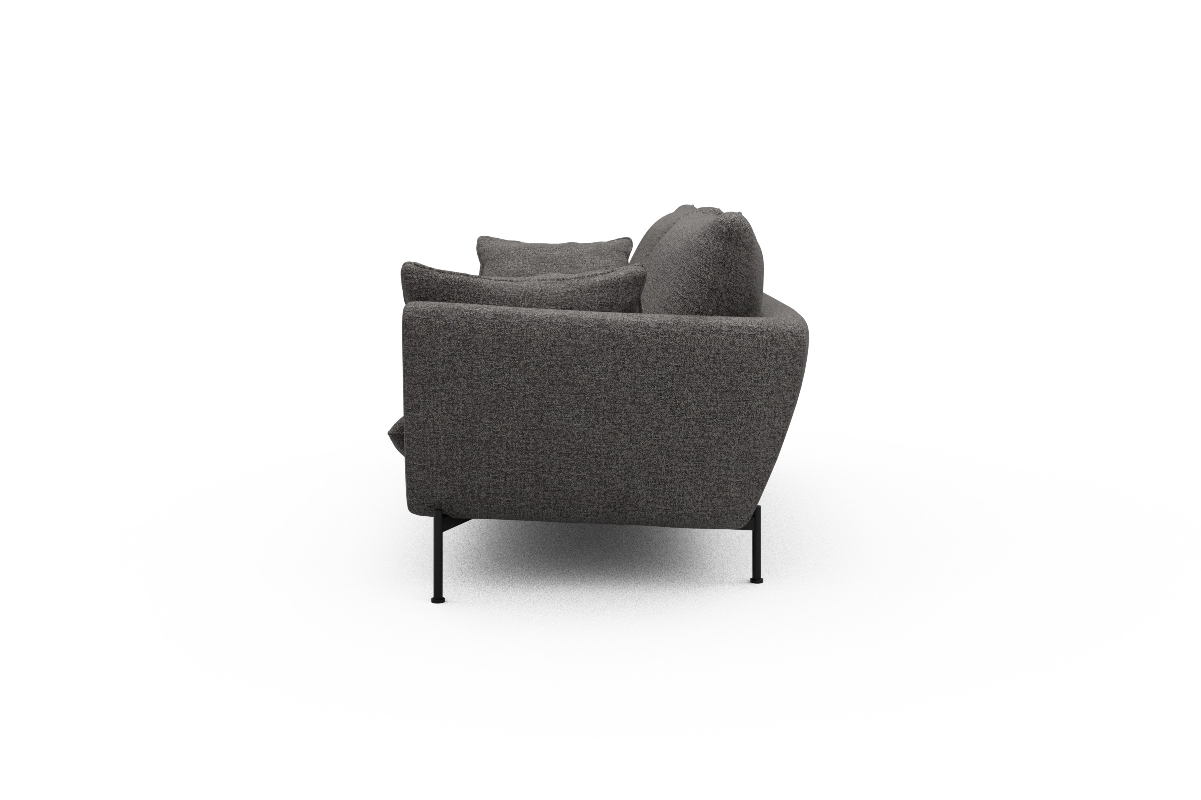 Sofa Anton 3-Sitzer Carreno-Salt-and-Pepper