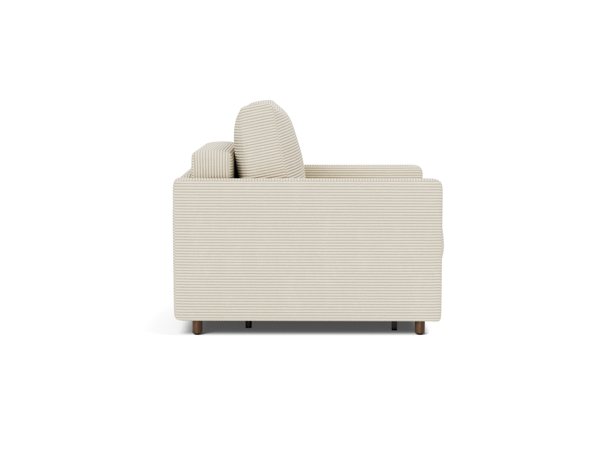Schlafsessel Neah mit Slim-Armlehnen Kord Corduroy 594-Ivory