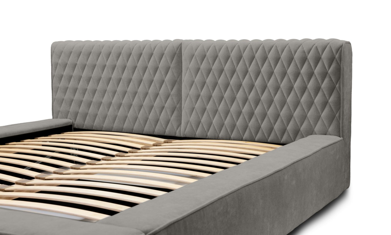 Polsterbett Mento Chenille 160x200 mit Metallrahmen Ditra-New 15