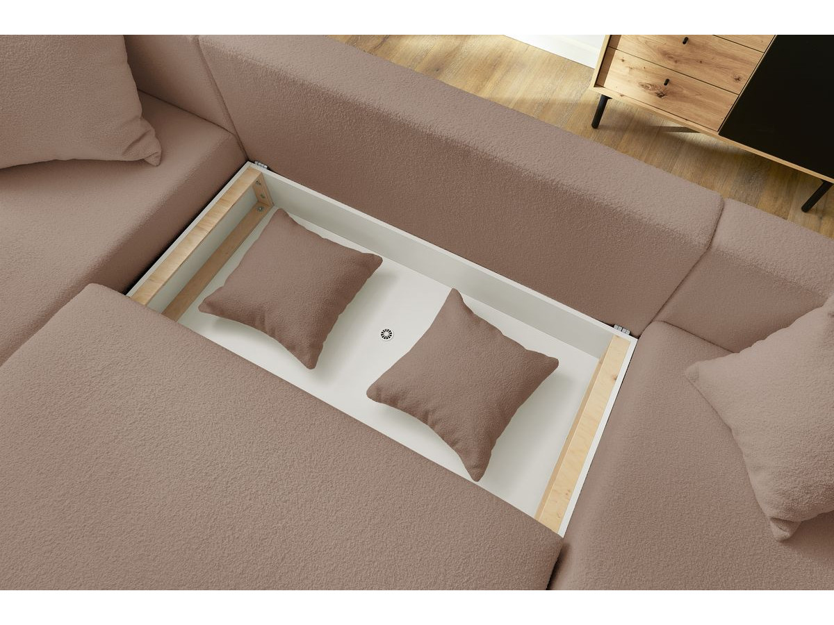 Bobochic Envy Wohnlandschaft Bouclé-Stoff Braun