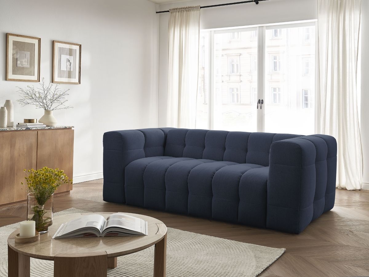 Bobochic Cloud Schlafsofa 3-Sitzer Stoff Dunkelblau