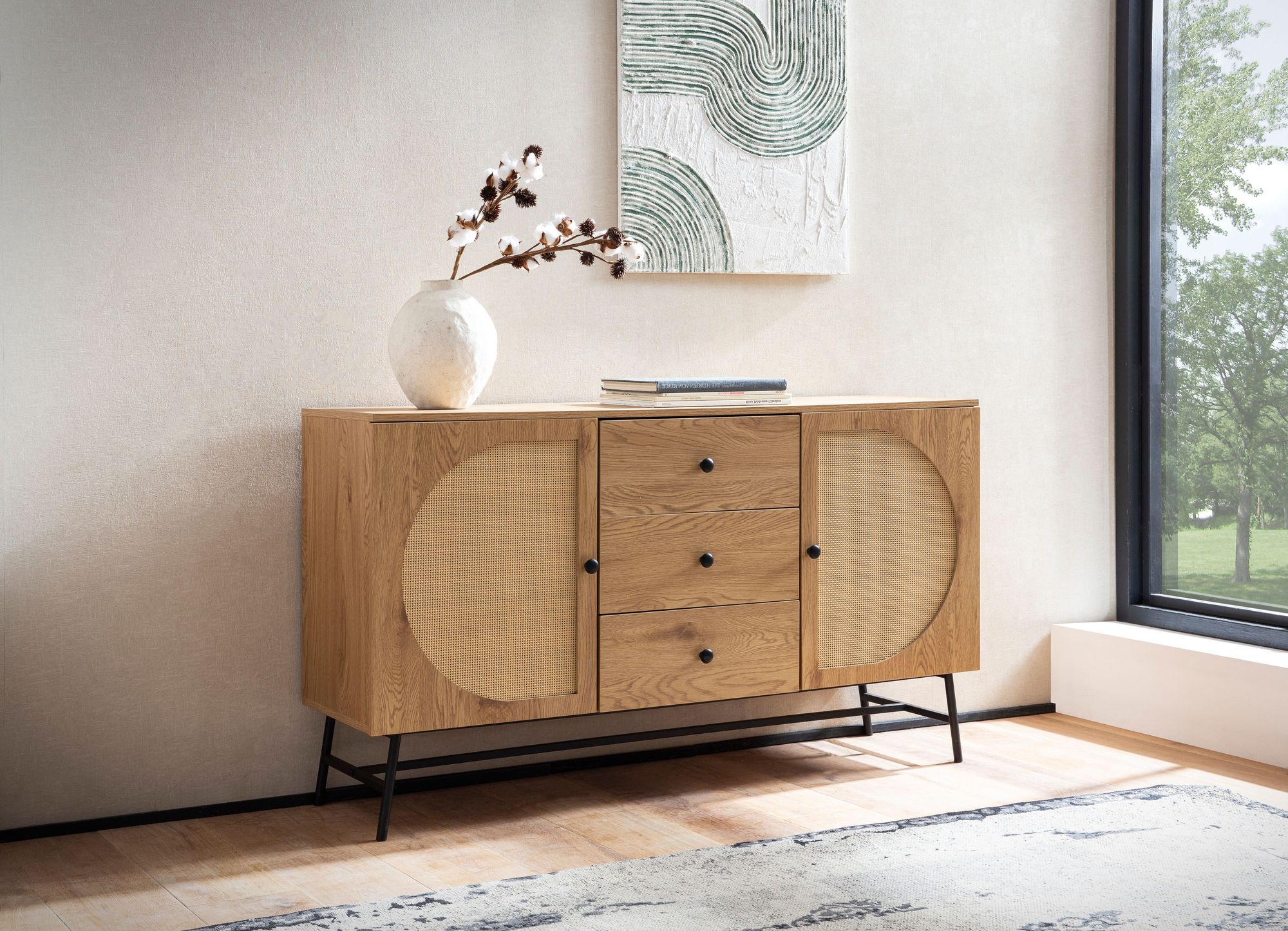 Sideboard Hallsberg Braun 140 × 40 × 80 cm