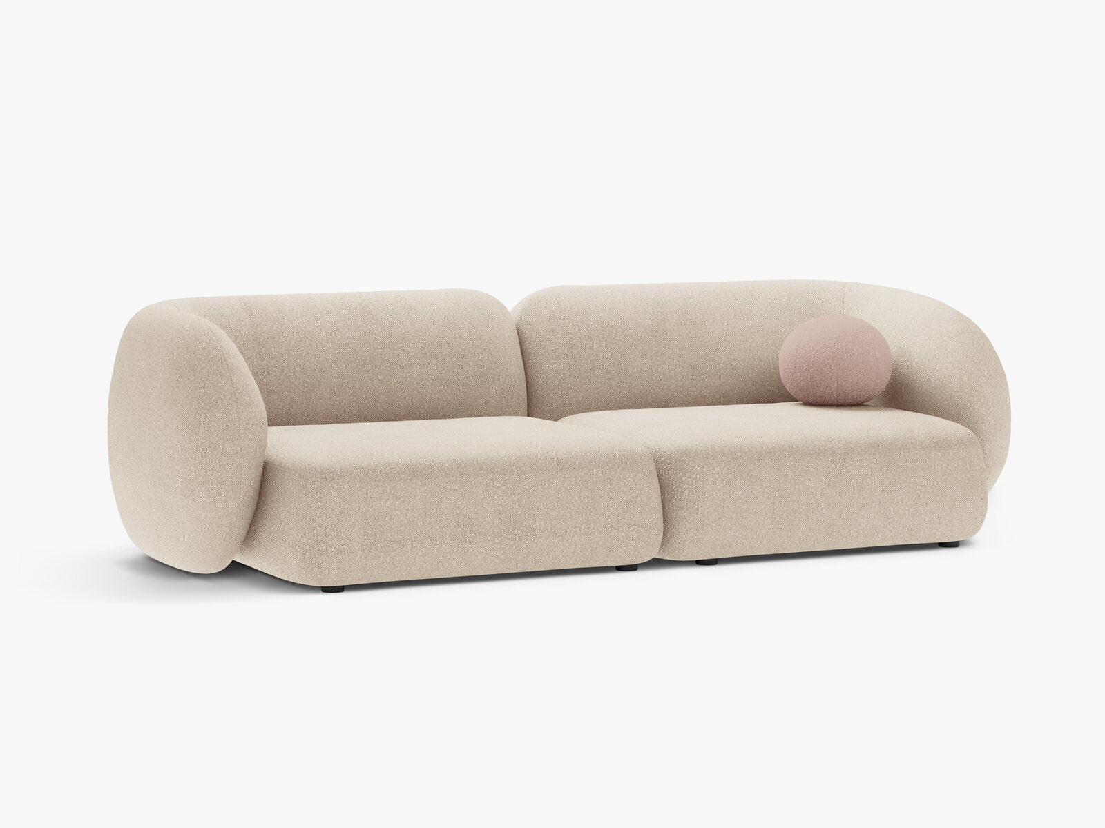 Micadoni Sofa Kate 4-Sitzer Boucle Beige