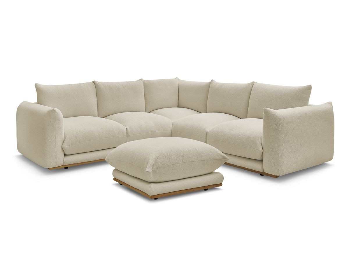 Bouclé-Stoff · Beige