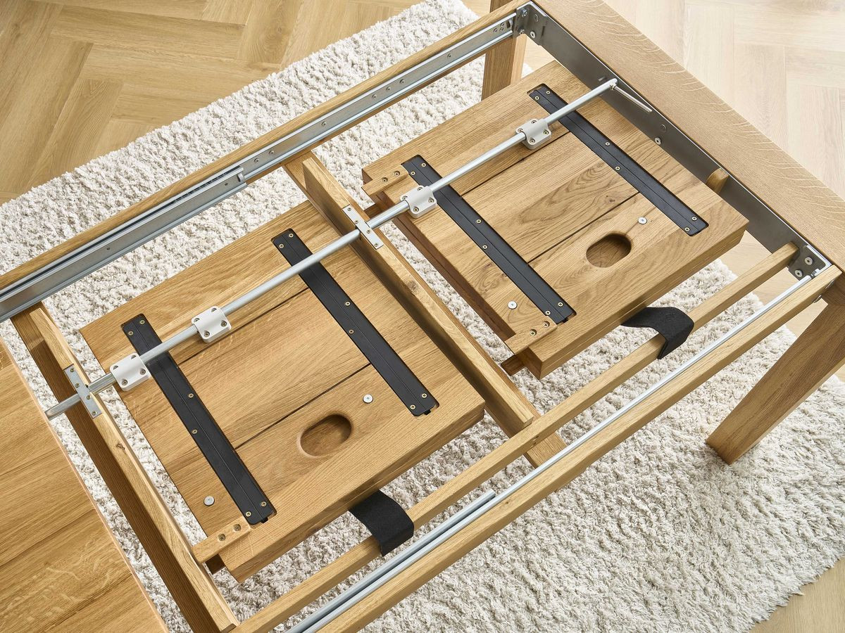 Bobochic Salomee Esstisch ausziehbar Eiche massiv, 180 – 270 cm