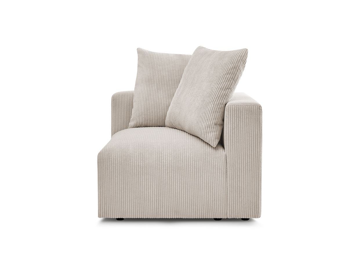 Bobochic Voltaire Eckmodul Cordsamt Beige Ecke rechts