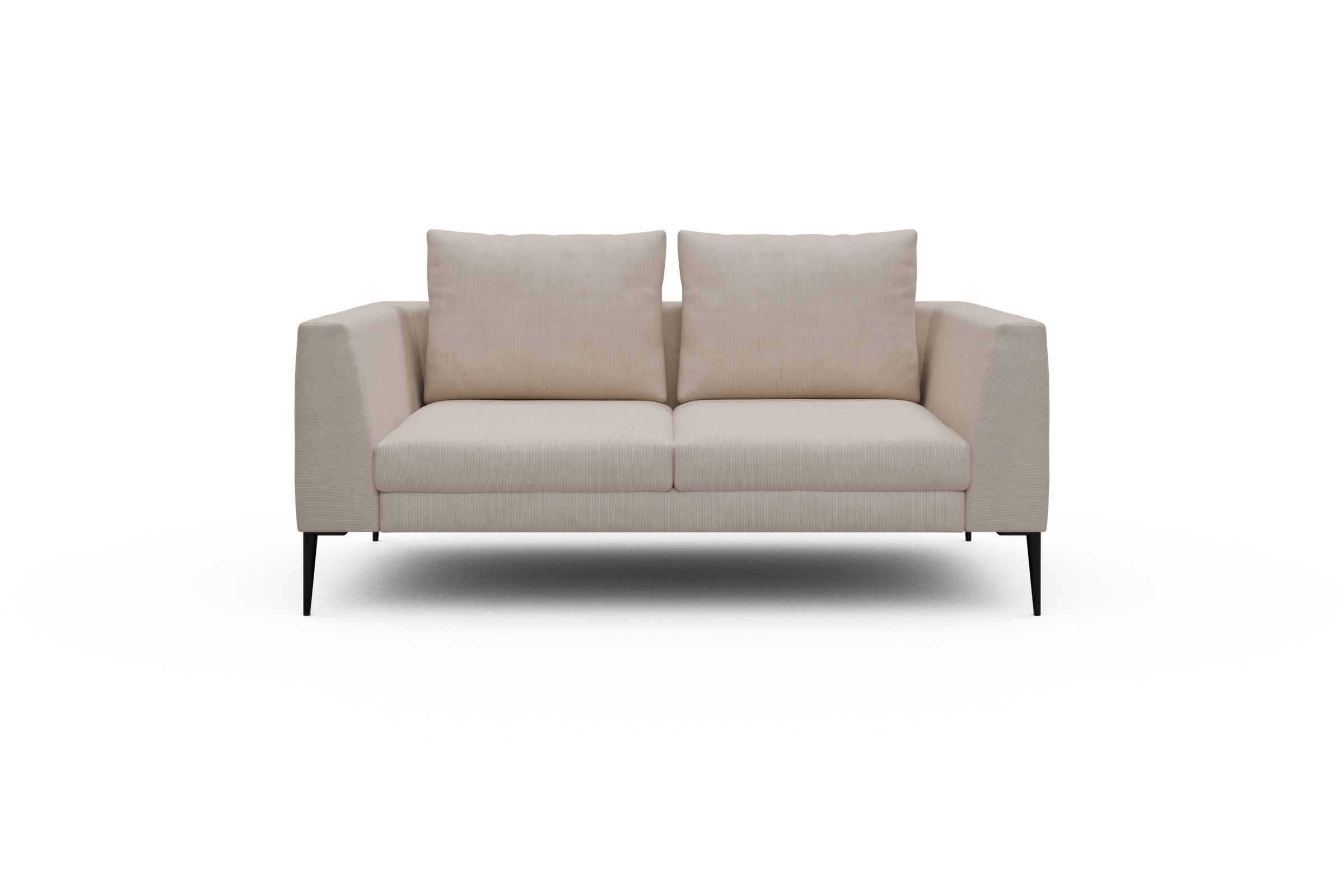 Skandi Home Sofa Paul 2-Sitzer Cordufine-Off-White moebelfaktor