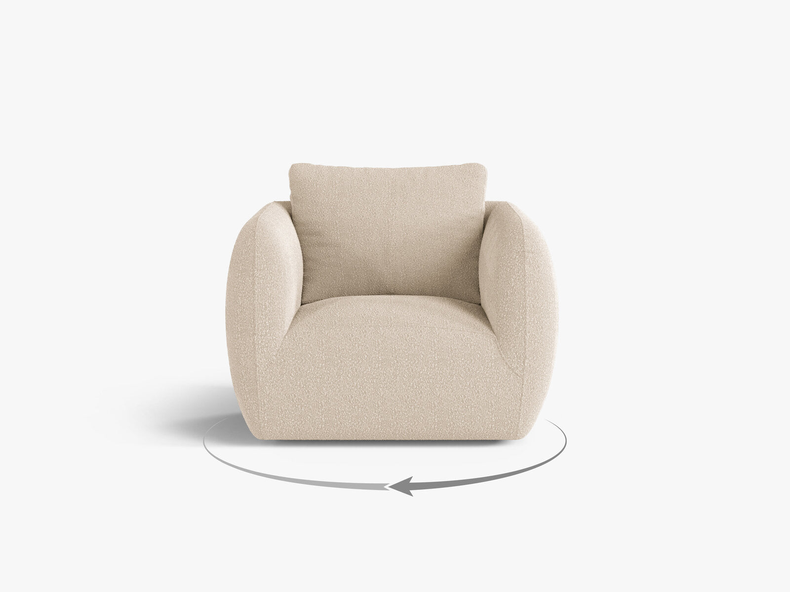 Micadoni Sessel Iga Boucle Baloo Beige