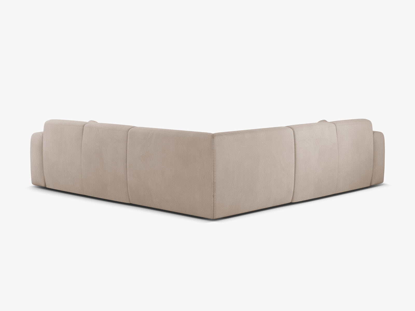 Micadoni Ecksofa Molino 5-Sitzer Strukturierter Stoff Rebel Beige