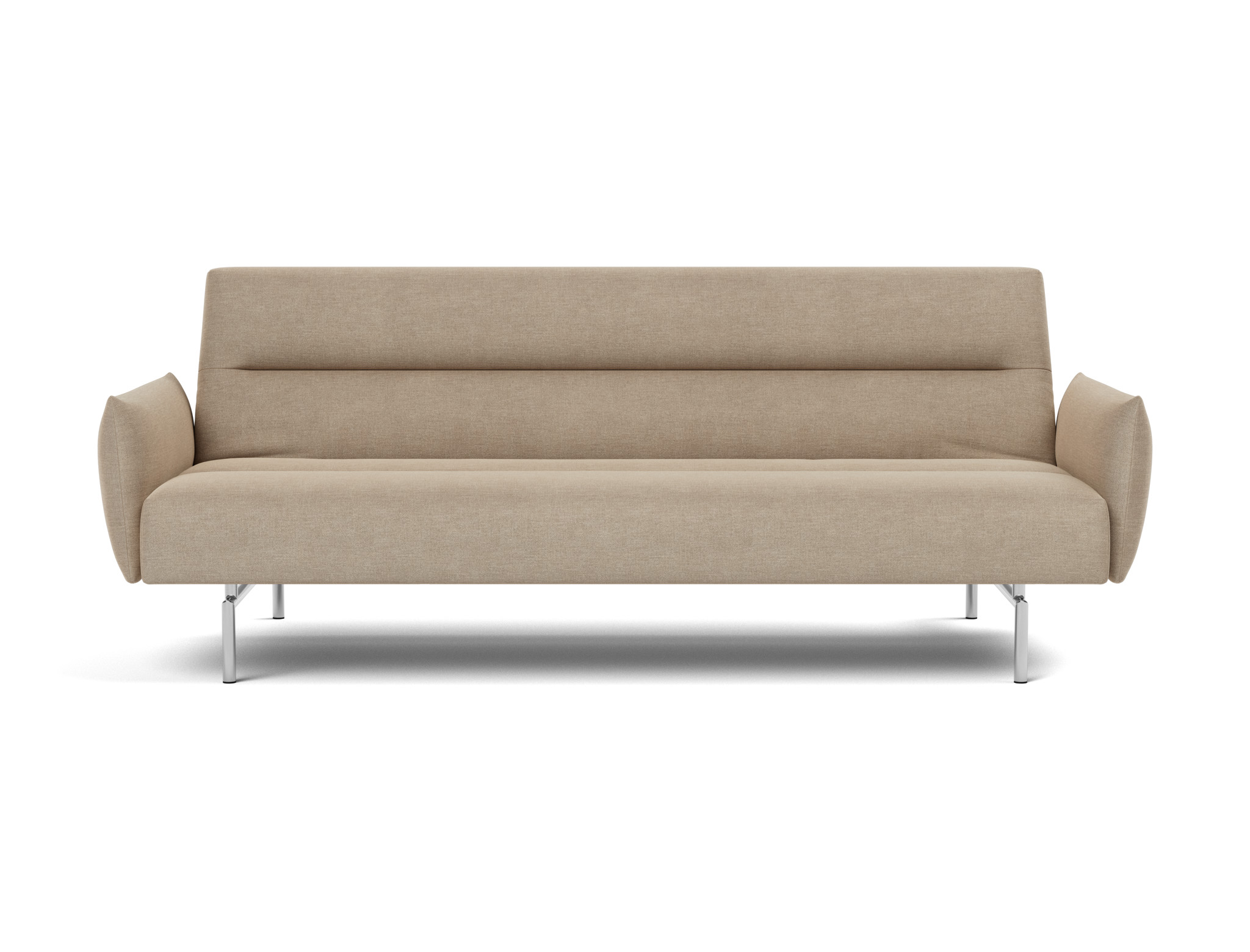 Schlafsofa Jillis mit Armlehnen Flachgewebe Phobos 587-Mocha