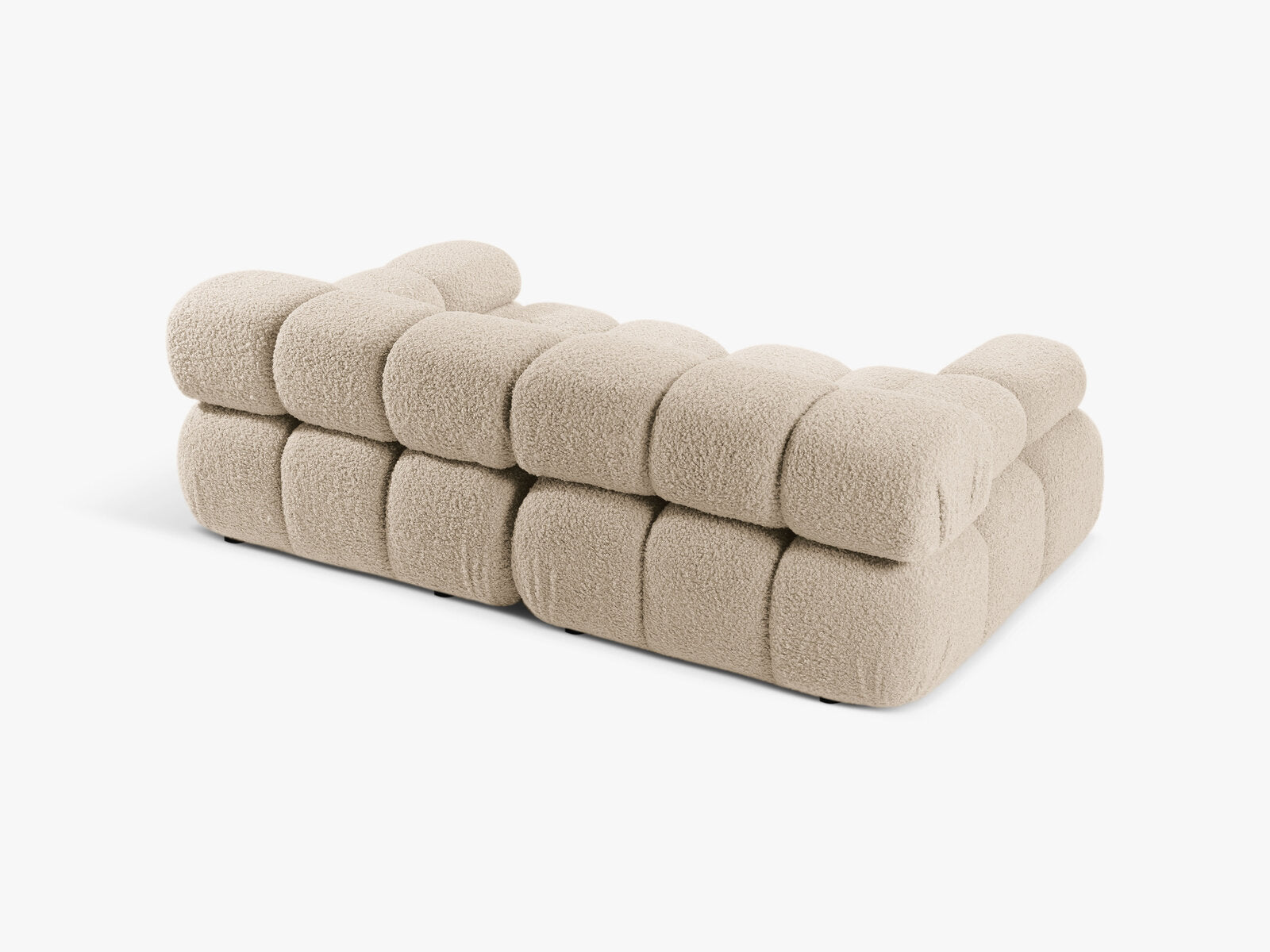 Micadoni Modulares Sofa Bellis 2-Sitzer Boucle Rolf Helles Beige