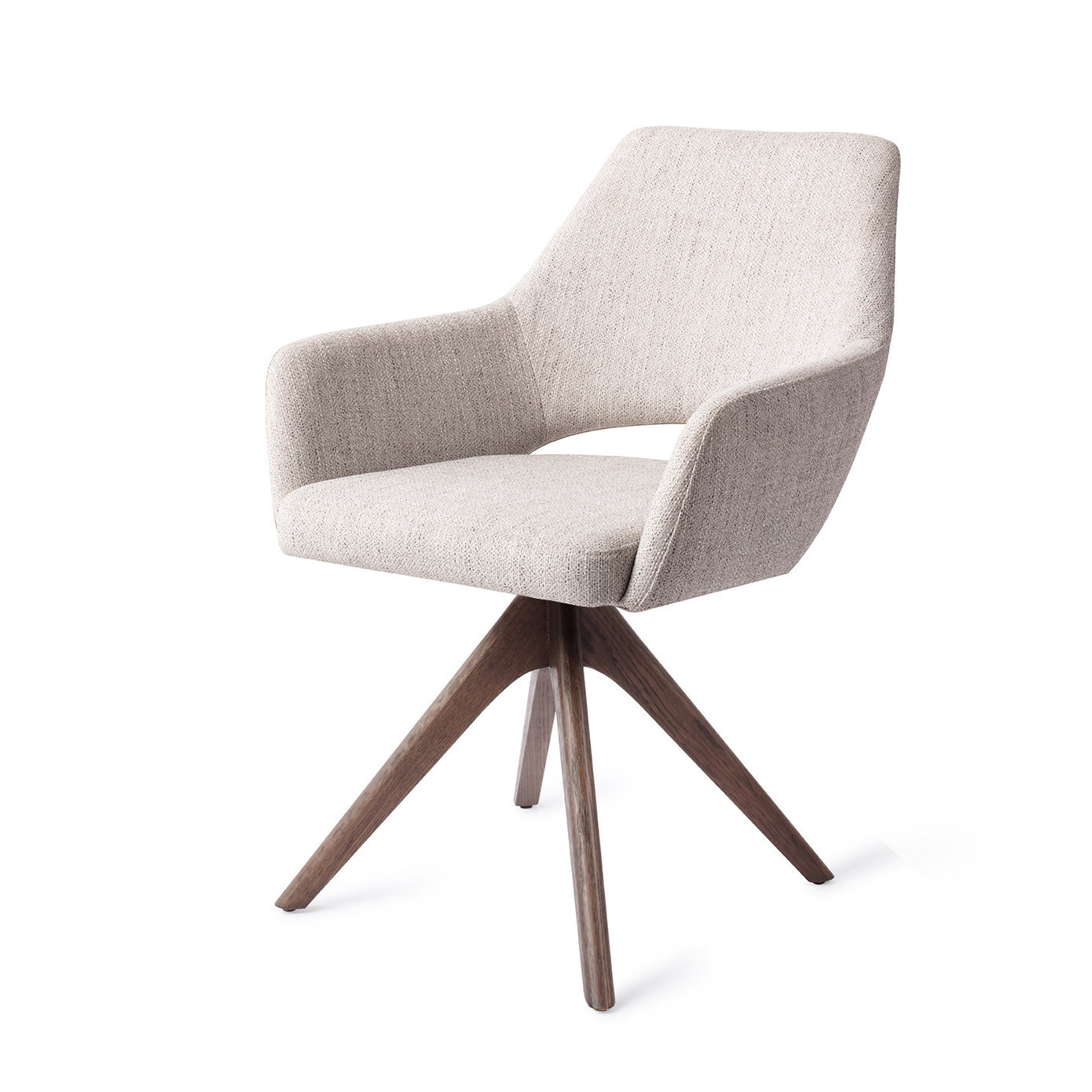 Jesper Home Esszimmerstuhl Yanai Pigeon Revolve Eiche Walnuss