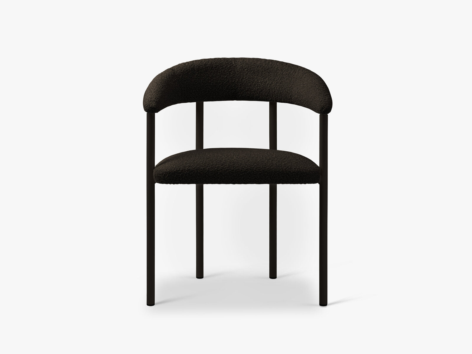 Micadoni Stuhl Lea Boucle Baloo Braun Black