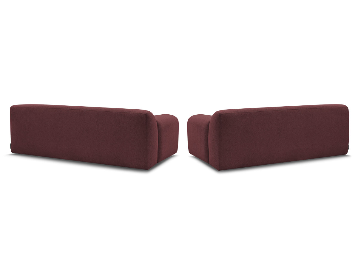 Bobochic Melisse Sofa 5-Sitzer Melange-Stoff Rot