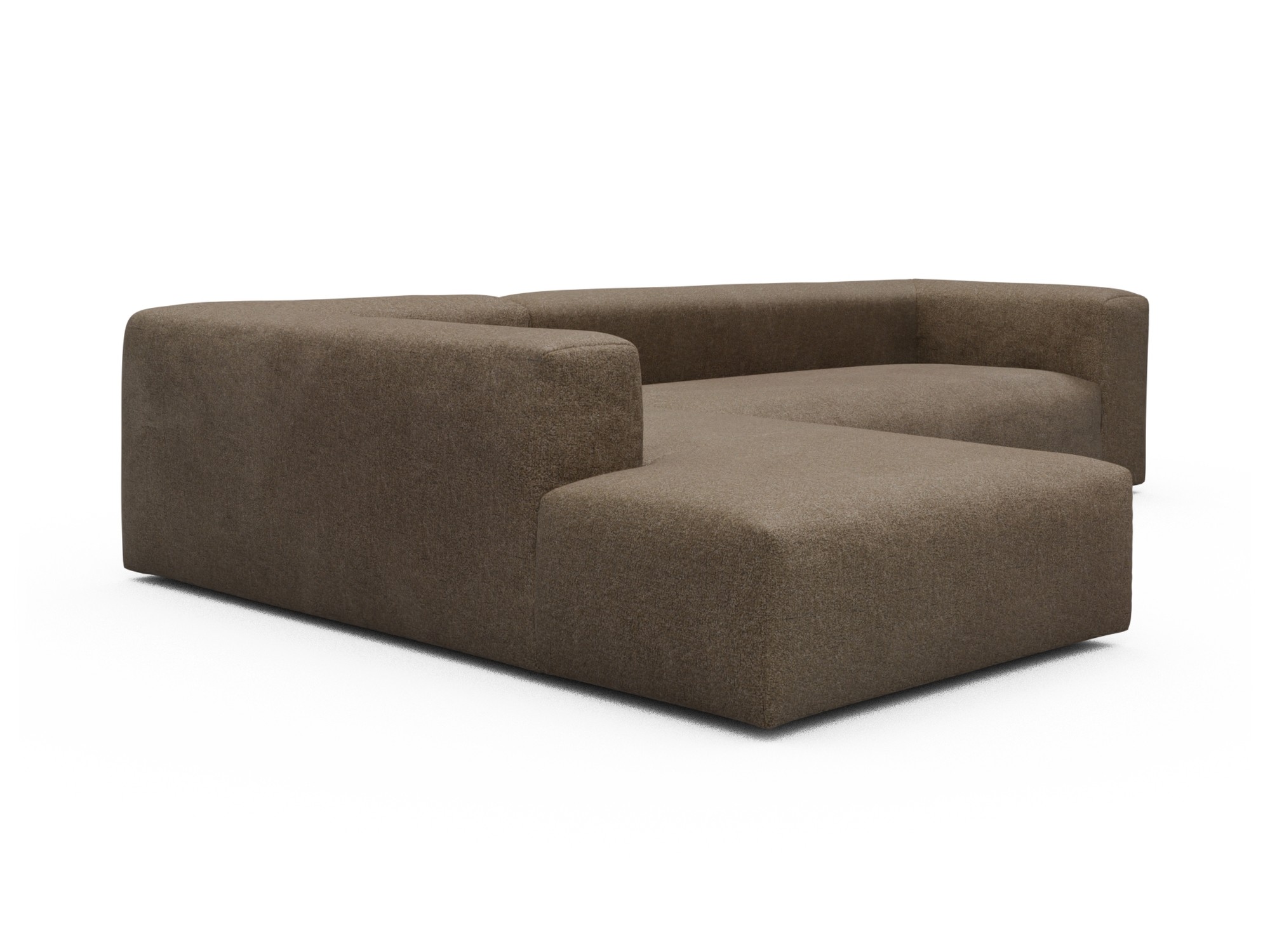 Skandi Home Ecksofa Fred Relax-Ecke links mit 2,5-Sitzer Aivi-Khaki-Brown moebelfaktor
