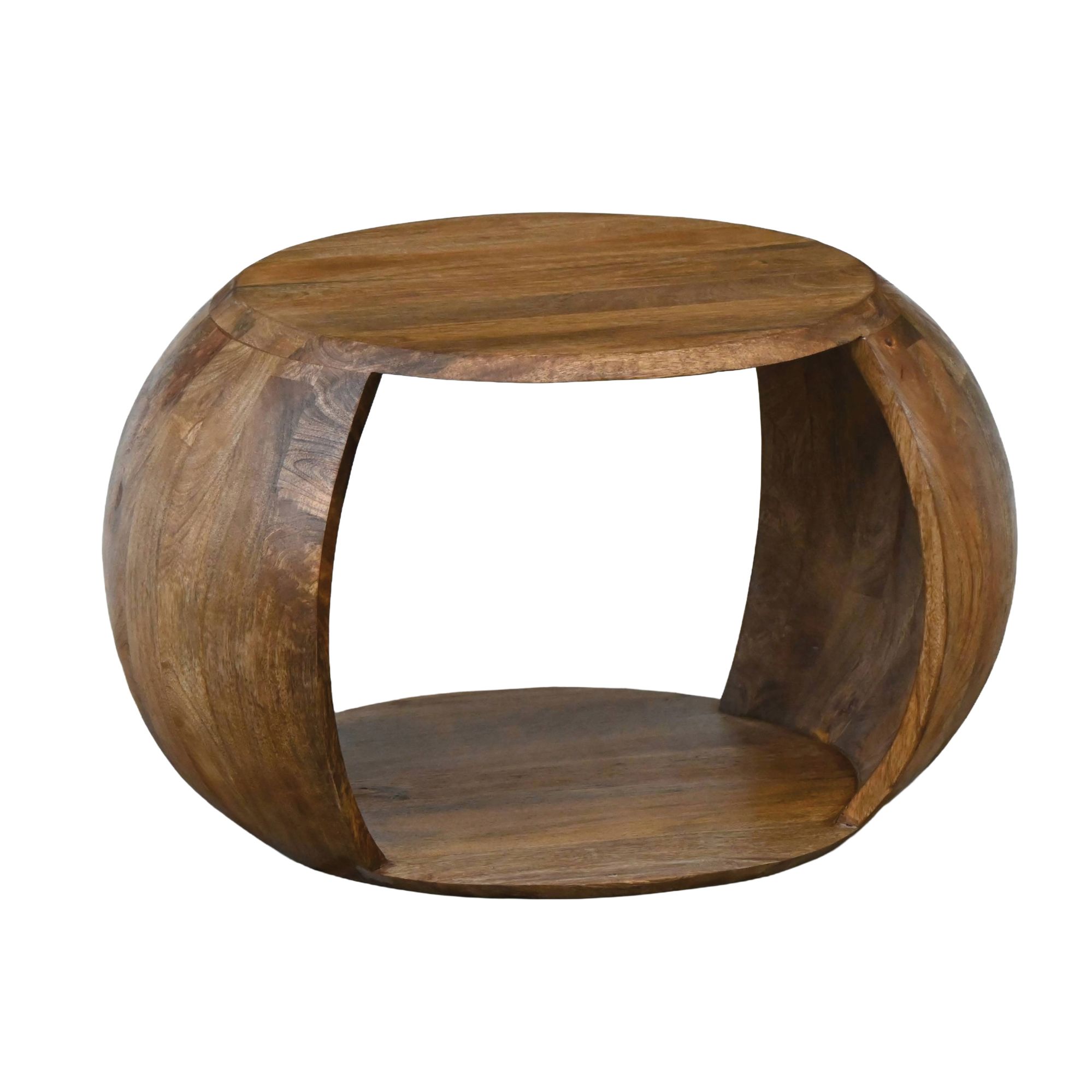 Couchtisch Utne Massivholz Mango Ø 60 × H 36 cm