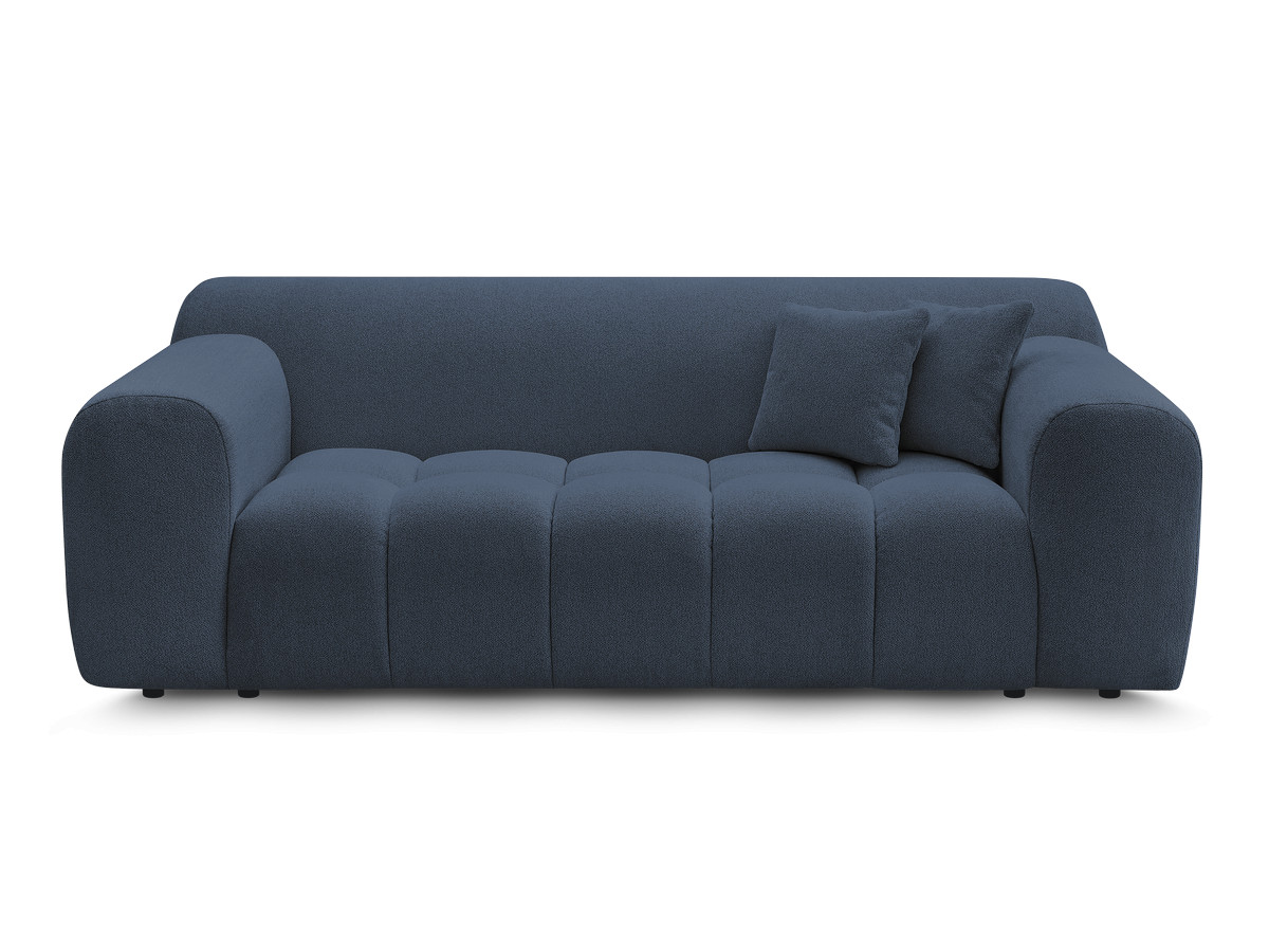 Bobochic Melisse Sofa 2-Sitzer Melange-Stoff Blau