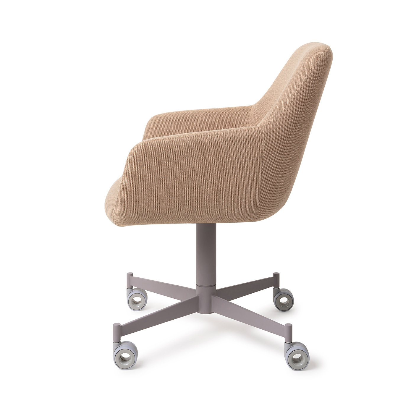 Jesper Home Esszimmerstuhl Hiroo Whisper Wheat Caster Grau