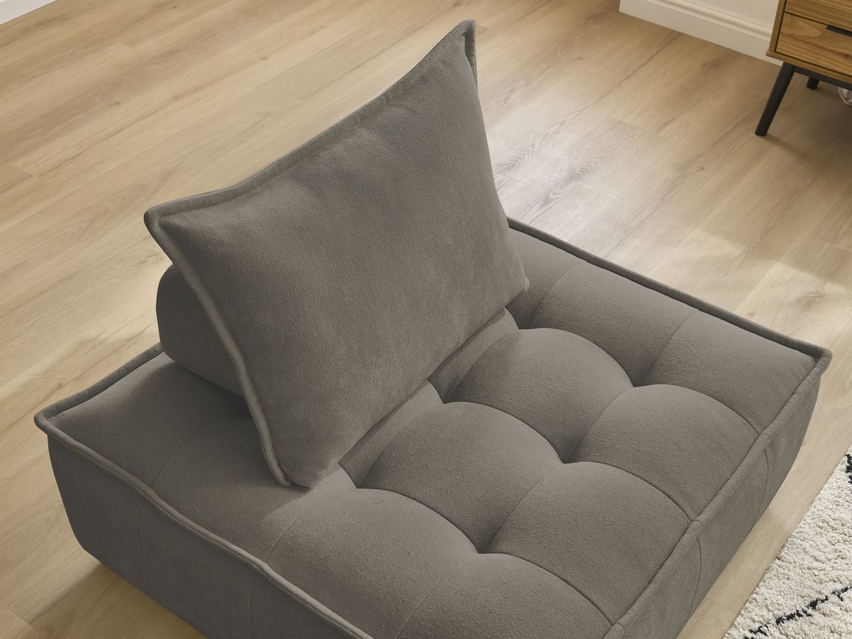 Bobochic Elisa Sofamodul 1-Sitzer Strukturstoff Taupe