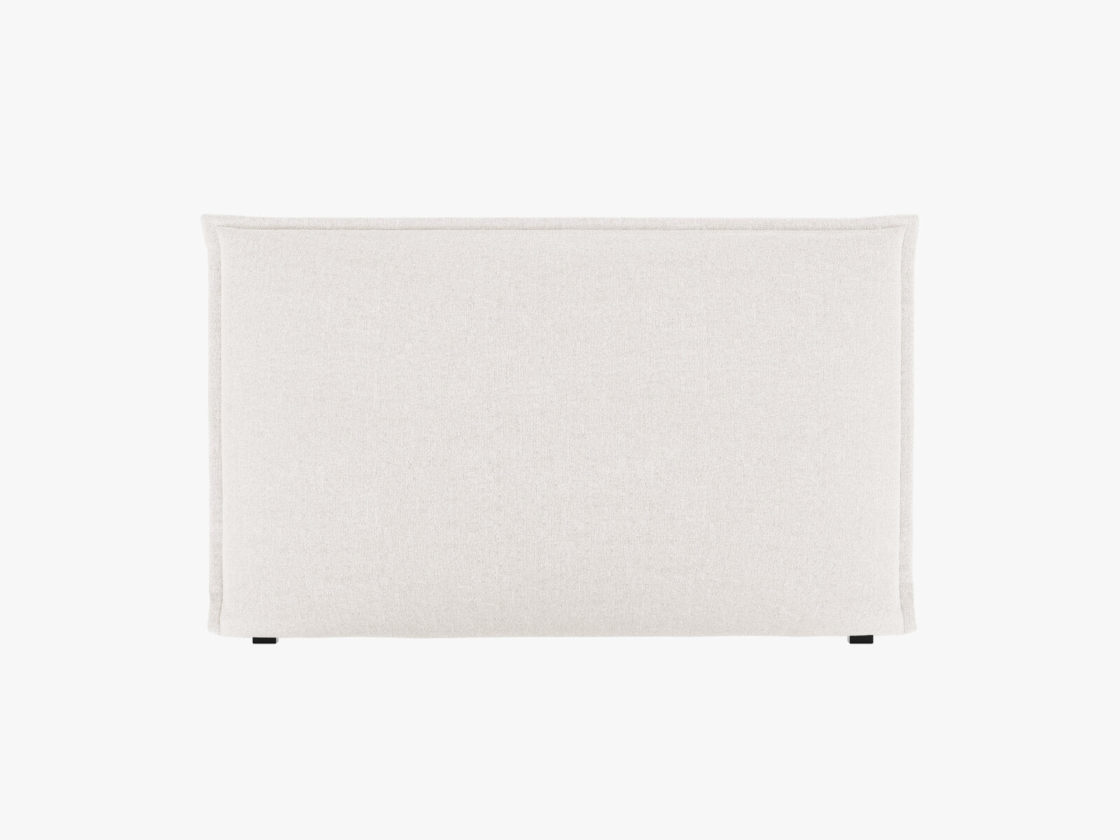 Micadoni Monica Samtiger Kopfteil 140 cm (H 95 cm) Chenille Eden Helles Beige 200x95
