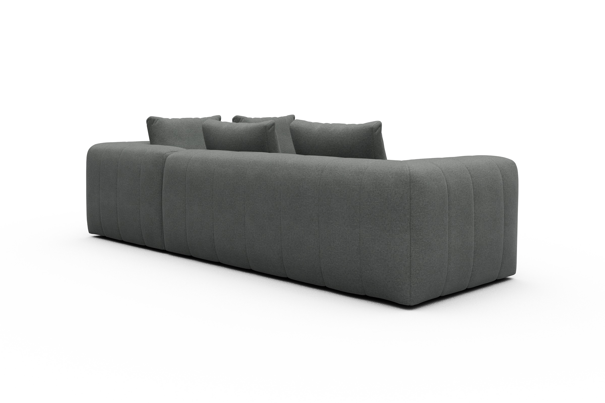 Ecksofa Hugo 2x 2,5-Sitzer Armlehne links Satya-Steel