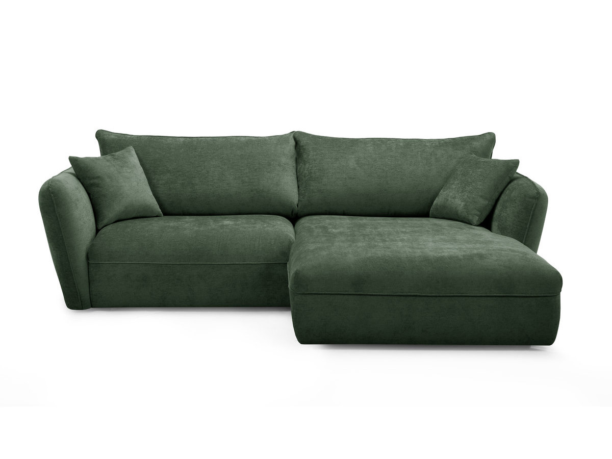Bobochic Luigi Ecksofa Strukturstoff Grün Ecke rechts