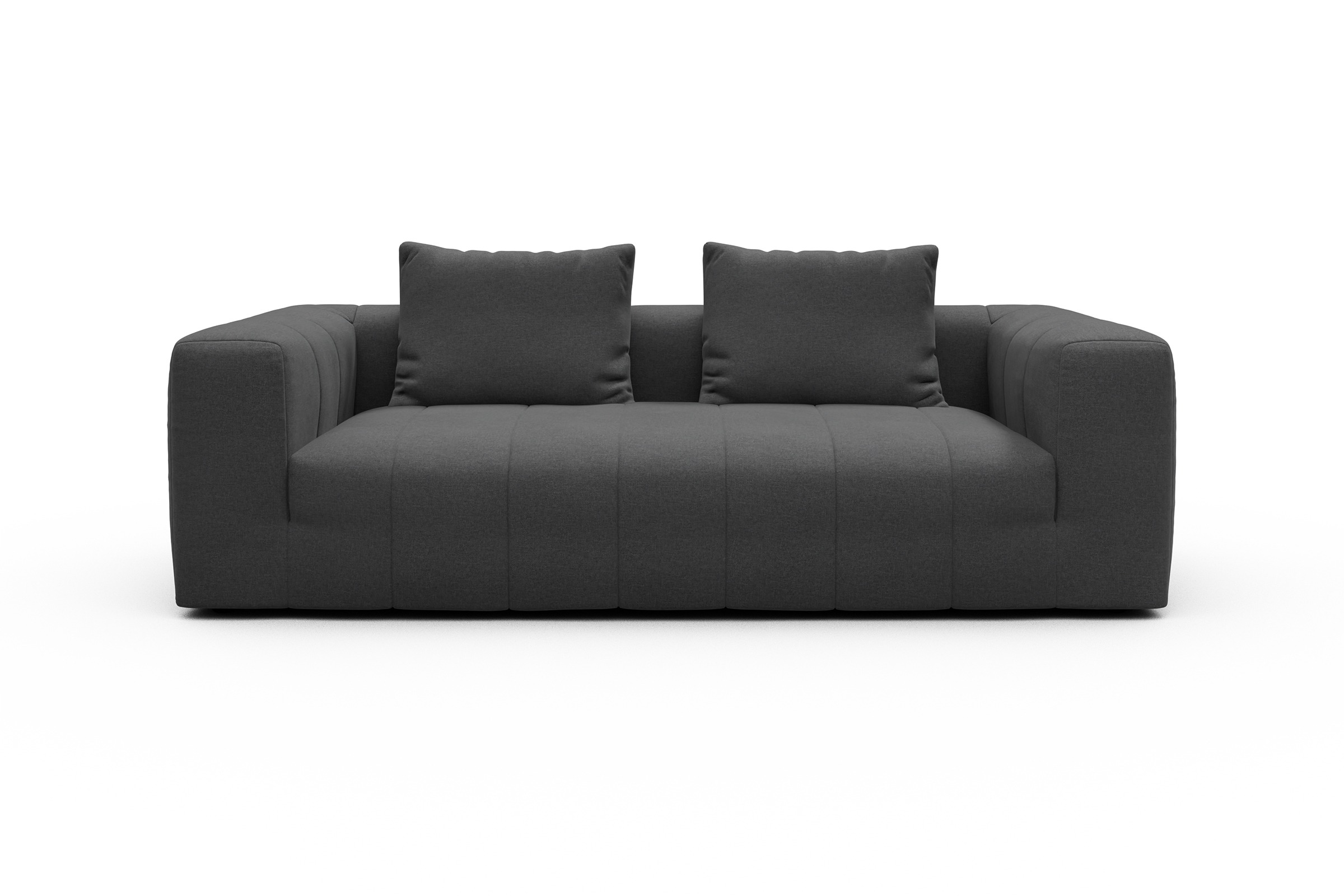 Sofa Hugo 3-Sitzer Satya-Zinc