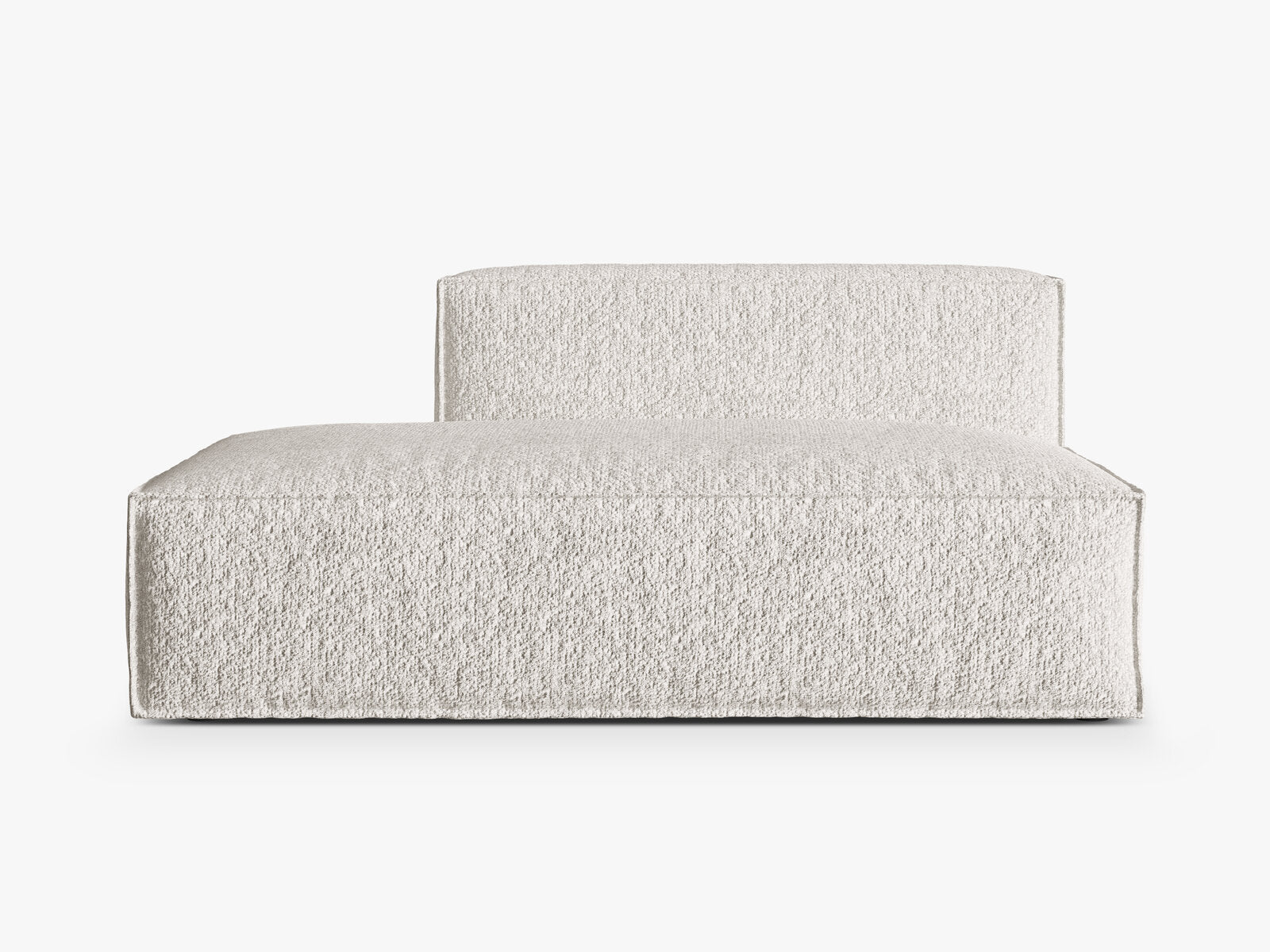 Micadoni Modul Nuria 3-Sitzer Links Boucle Grau Beige Melange