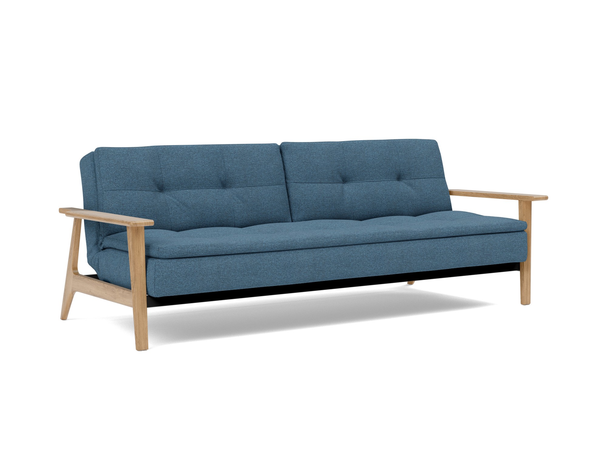 Schlafsofa Dublexo Frej Strukturierter Stoff Weda 302-Weda-Blue