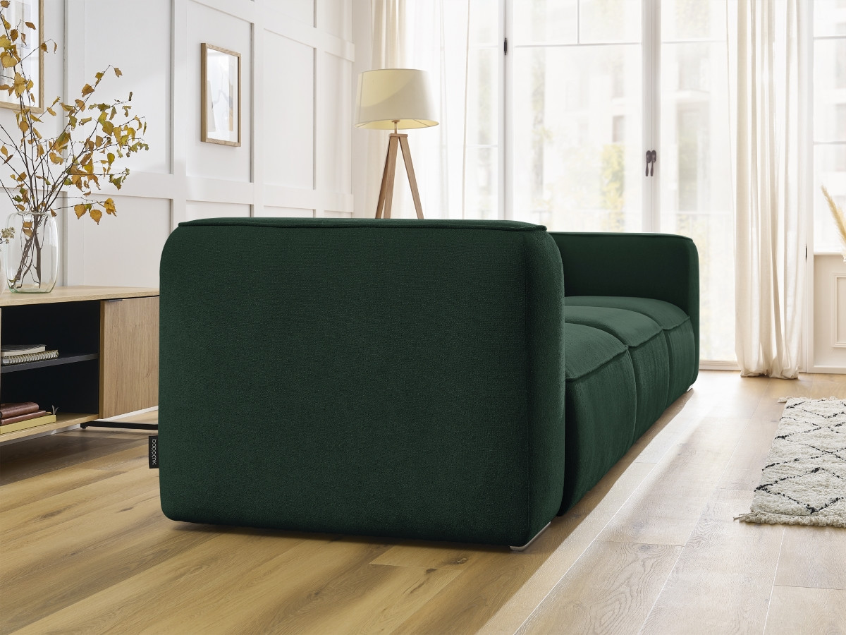 Bobochic Zephyr Sofa 3-Sitzer Strukturstoff Grün