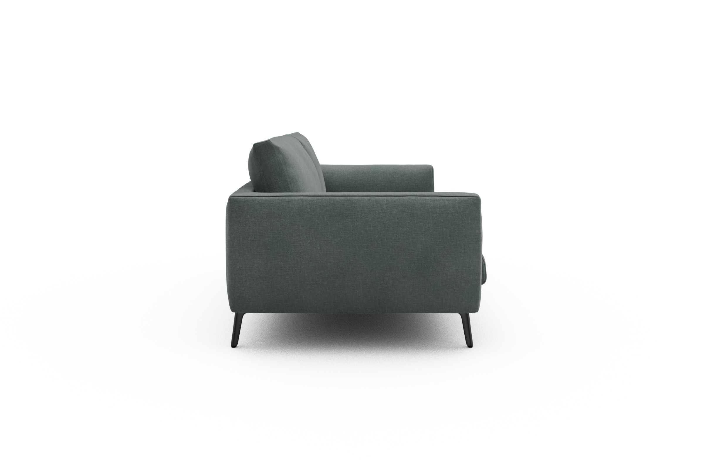 Sofa Karl 3-Sitzer Smooth-Silver-Grey